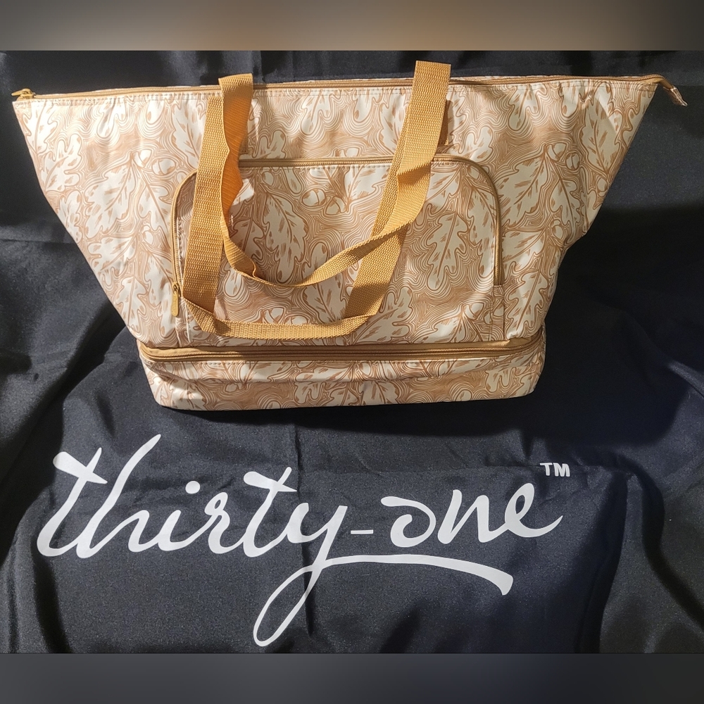 NEW Thirty-one Bake & Take Party Cooler Autumn Harvest print